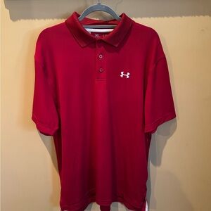 Under Armour Men's Polo Shirt in Bold Red
